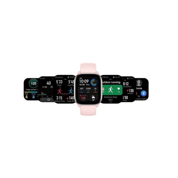 Amazfit -GTS 4 Mini Smartwatch - Flamingo Pink Pink